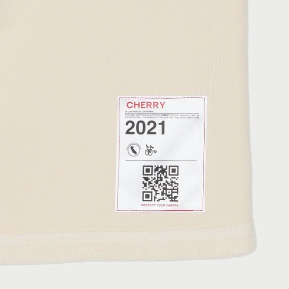 Cherry Los Angeles Summer Classic Inside Out Sweatshorts (Navajo White) XS NWT - Picture 5 of 5